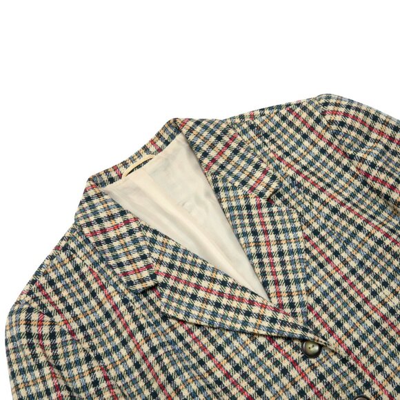 Sundazed (Germany) 70s Vintage Academia Glen Check Tweed Sports Jacket : L - Picture 2 of 8